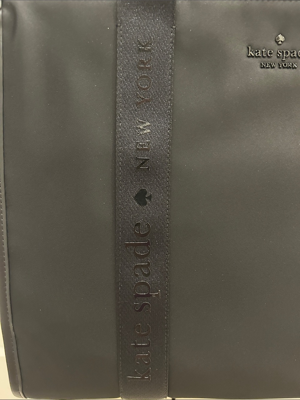 Kate Spade (NWT) Kip Canvas Large Tote Bag in Black - Picture 4 of 15